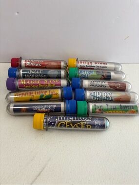 Set Of 11 Steve Spangler’s Science Tube Science Kit for Children Mentos Orbs